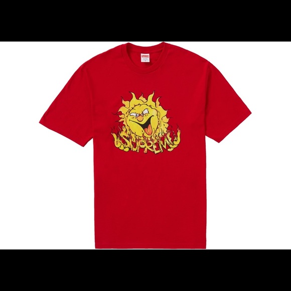 Supreme Sun Tee (Red) - LARGE FW20 - Picture 1 of 2